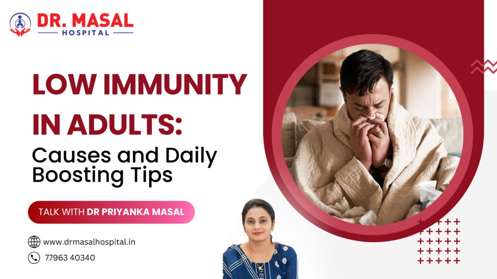 Low immunity in adults explained with causes and daily boosting tips by Dr. Vinayak Masal at Dr. Masal Hospital Pune